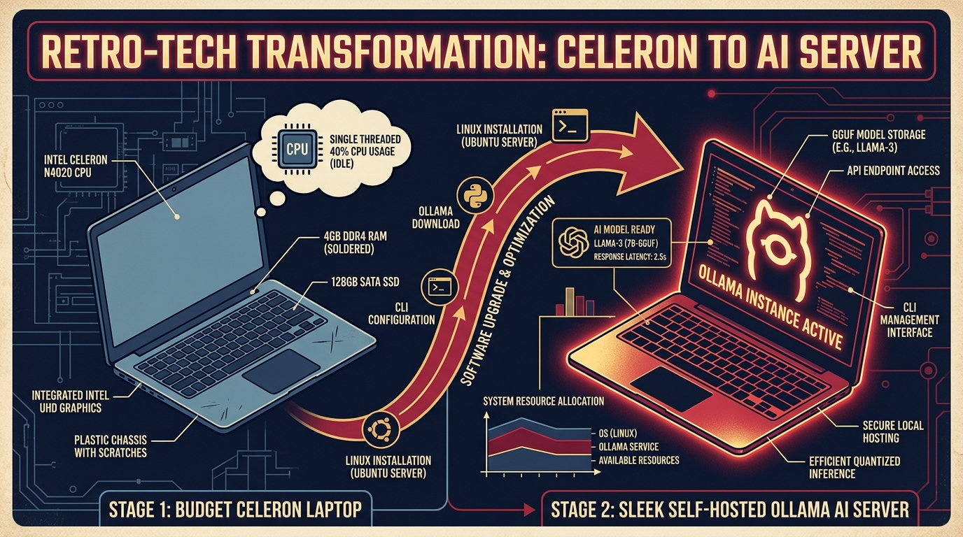 Ollama on Intel Celeron, Part II: Setting Up Your Own AI Server (Yes, Really)